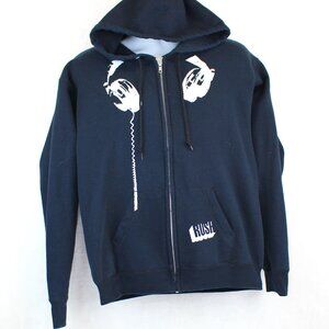Rare Vintage 90s Rush Band Zip Up Hoodie Mens (L)